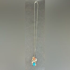 Estate Vintage Native American - Navajo necklace with pendant.